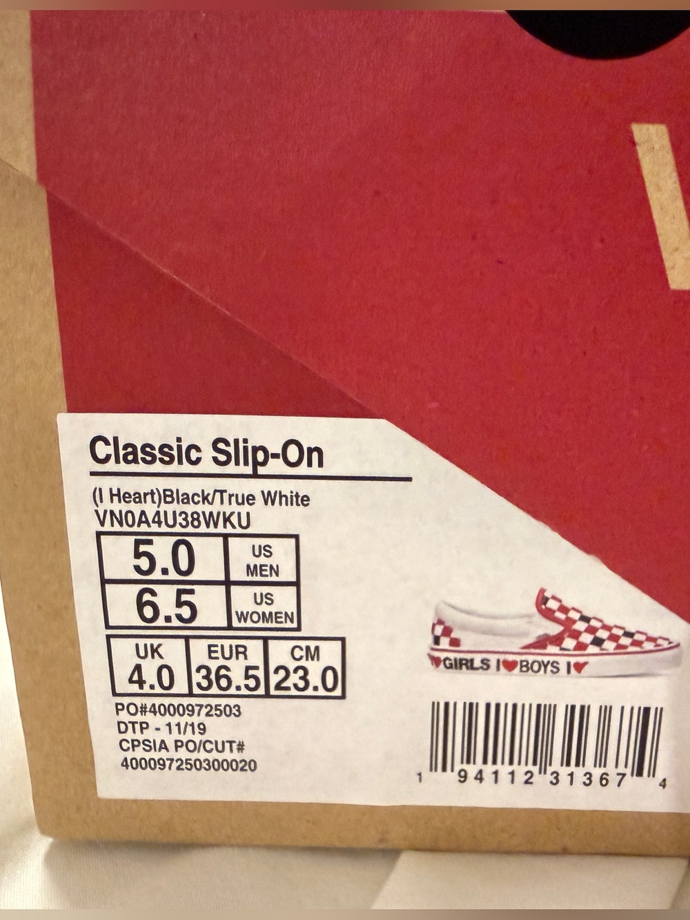 Red Checkered Vans - Picture 5 of 5
